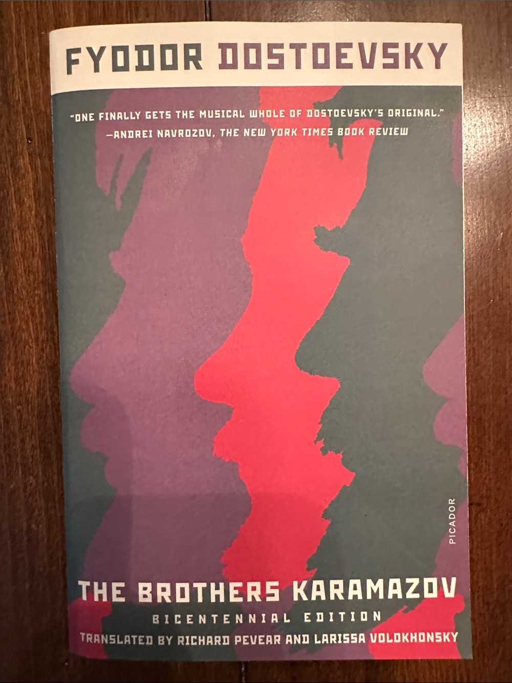 The Brothers Karamazov by Fyodor Dostoevsky translated by Richard Pevear